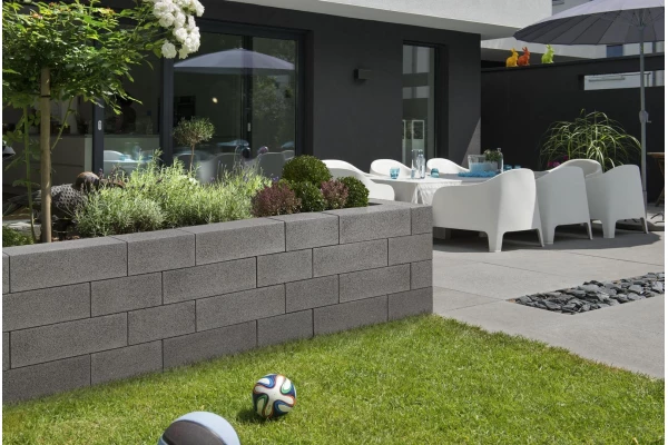 KANN Mur Vios anthracite 33,75x16,87x16,5 élément de pilier cm