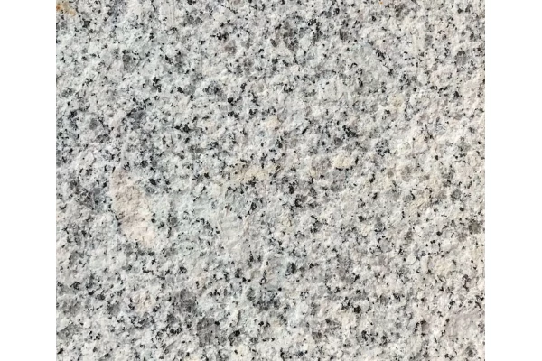 Cubik - Marche bloc granit gris clair gros grain 80x35x15 6 faces flammées
