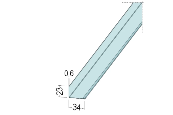 Ossature Cornière CR2 pour plafond - 3 ml