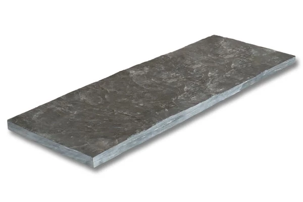 CUBIK - Dalle ardoise noire 100x50x3 2 faces naturelles reste scie