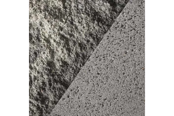 KANN Murs décoratifs Adina Mur gris titane grenaillé fin / éclaté 67,5/22,5/10 élément d'extrémité