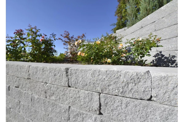 KANN Murs décoratifs Vermont Mur gris éclaté et vieilli 50/25/15 élé. De fin