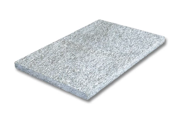 CUBIK - Dalle gneiss gris veine 30x60x3 dessus flammé, autres faces sciées