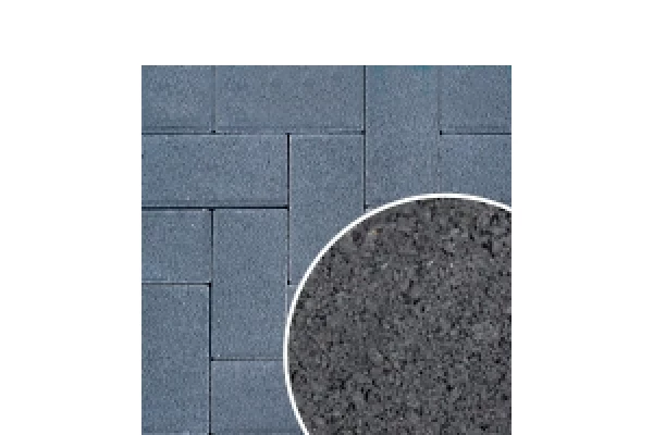 HB Pavé classique carré ou rectangulaire ép. 8cm Noir 20x20 cm