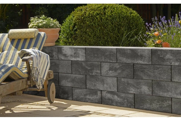 KANN Mur Lyana Anthracite volcan 45x22,5x16,5 élément de base cm