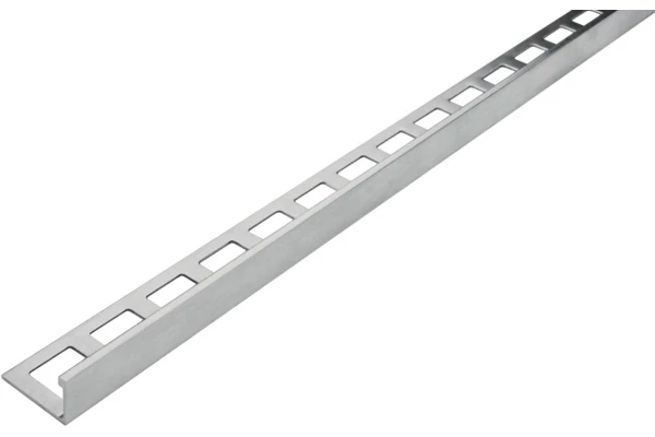 Dural - Profilé de finition chant droit en inox - H. 12,5mm L. 2,5m