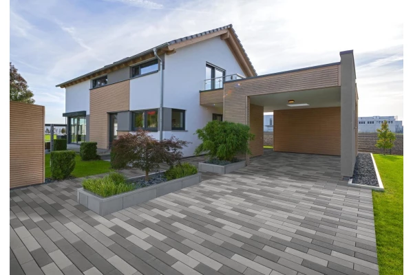 KANN Pavé déco Akkordo gris foncé béton lisse 30/10/8