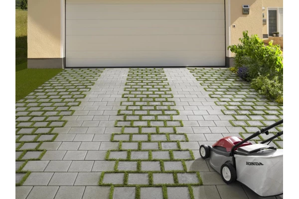 KANN Pavé écologique fonctionnel MultiTec Eco gris béton lisse 40/20/8