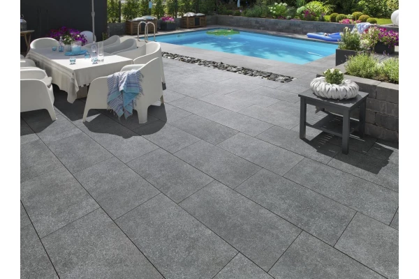KANN Dalle Alesaro anthracite 80x40x2 cm