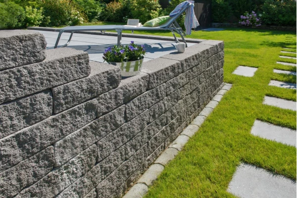 KANN Murs décoratifs Vermont Mur gris éclaté et vieilli 60/35/8 couvertine