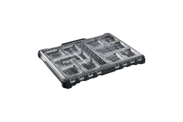 Coffret PACKOUT cliquets et douilles 1/4 et 1/2 Milwaukee 63 pièces ** PRIX PROMO **