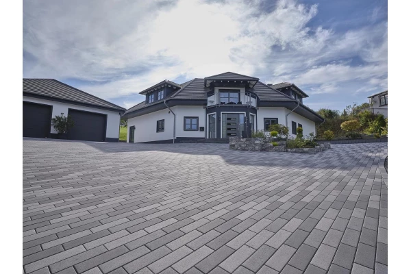 KANN Pavé déco Akkordo gris moyen béton lisse 30/10/8