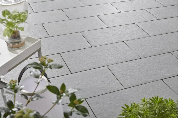 KANN Dalles Xera céramique gris moucheté structuré 60/60/2