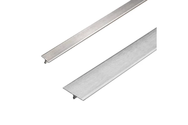 Profilé de séparation et de recouvrement pour pose après-pose en inox - H. 7mm L. 2,5m