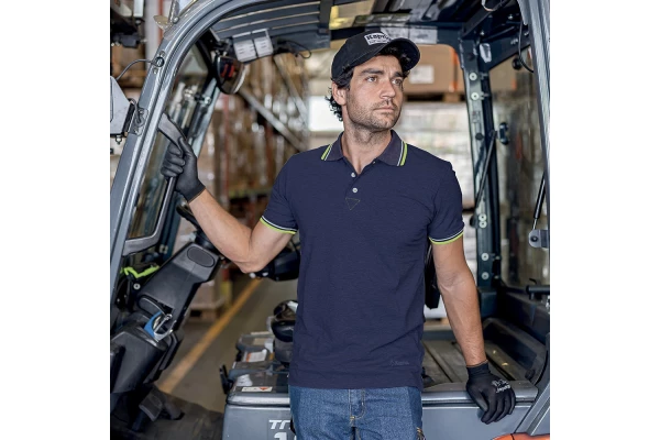 POLO GRAPHITE/LIME M      (stocké Catenne)
