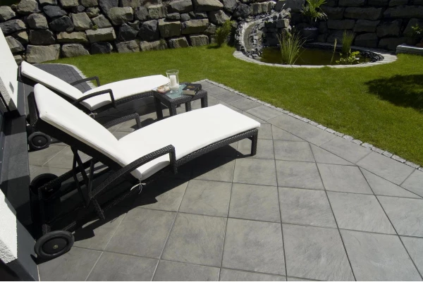 KANN Dalle Andalusia Structuré Anthracite 40x40x3,8cm
