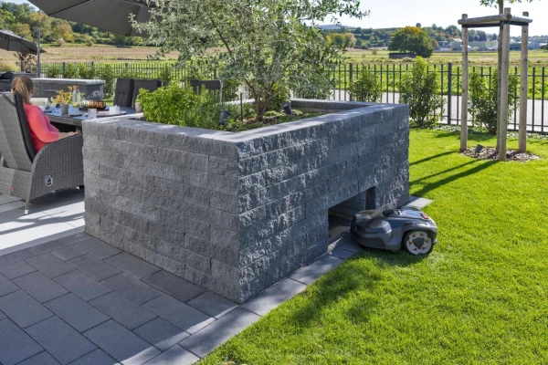 KANN Murs décoratifs Cubaro Grande Mur gris clair éclaté 50/45/8 Couvertine