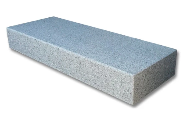 Cubik - Marche bloc granit gris clair europe 120x35x15 - Eulouro