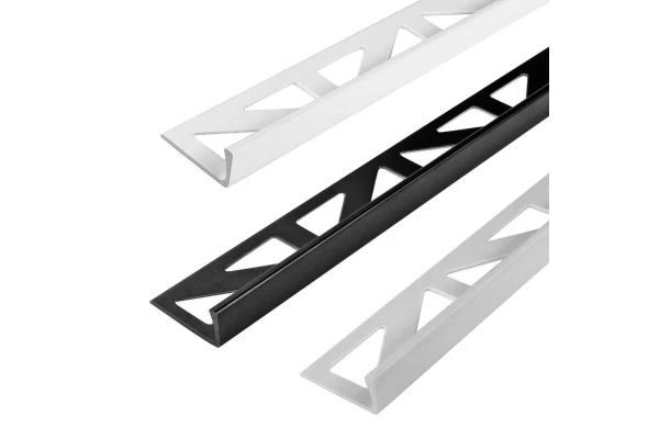 Dural - Profilé de finition chant droit en PVC - Blanc - H. 8mm L. 2,5m
