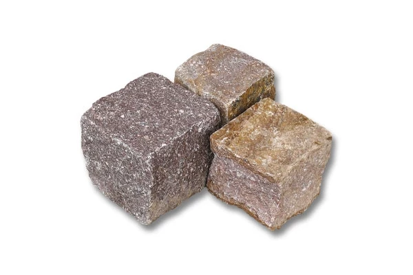 CUBIK - Pavés porphyre couleurs nuancées 8x10 clivé